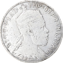 Moneta, Etiopia, Menelik II, Birr, 1889 (1897), Paris, MB, Argento, KM:5