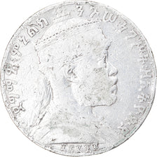 Moneta, Etiopia, Menelik II, Birr, 1892 (1899), Paris, MB, Argento, KM:19