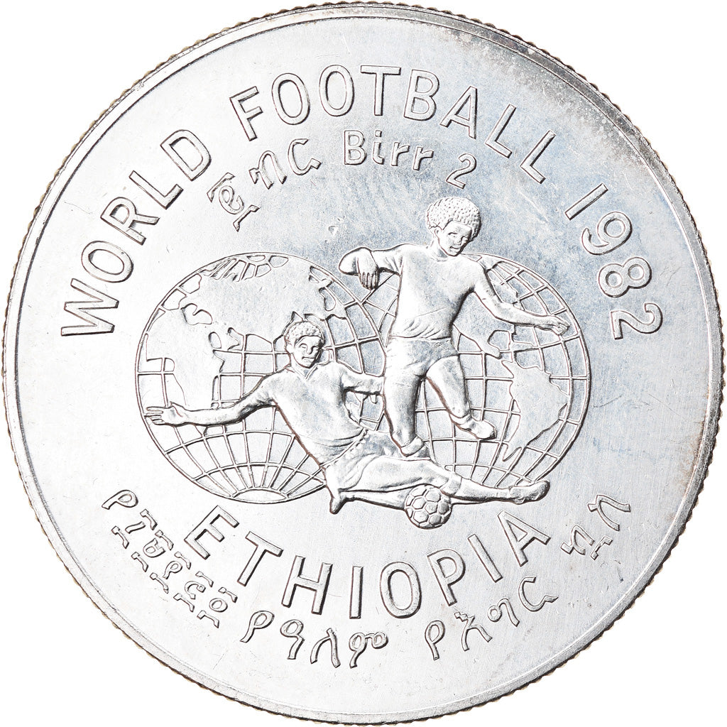 Münze, Äthiopien, 2 Birr, 1982, Paris, UNZ, Copper-nickel, KM:64