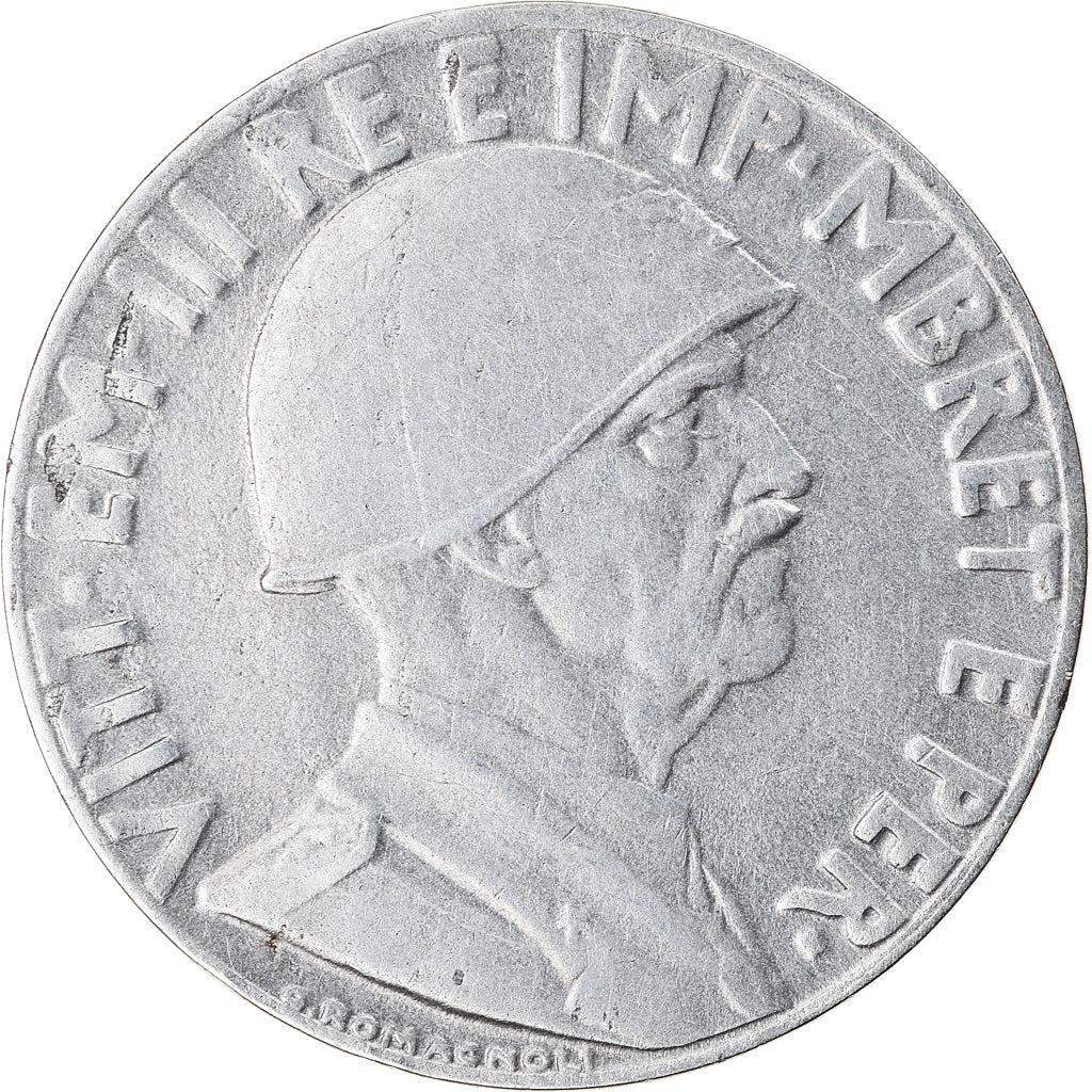 Moneta, Albania, Vittorio Emanuele III, 0.20 Lek, 1939, Rome, BB, Acciaio