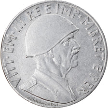 Moeda, Albânia, Vittorio Emanuele III, 0.20 Lek, 1939, Rome, EF(40-45), Aço