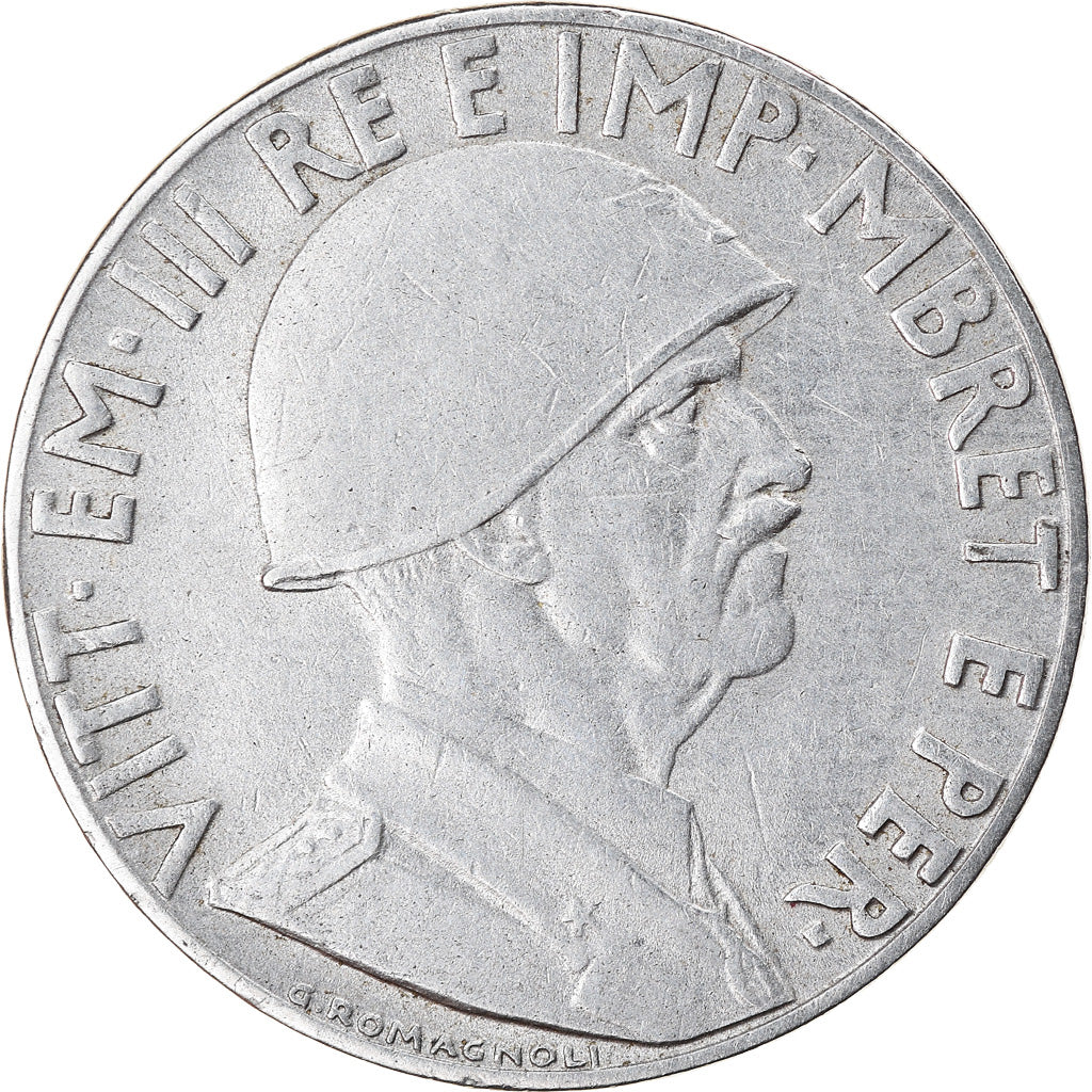 Moneta, Albania, Vittorio Emanuele III, 0.20 Lek, 1939, Rome, BB, Acciaio