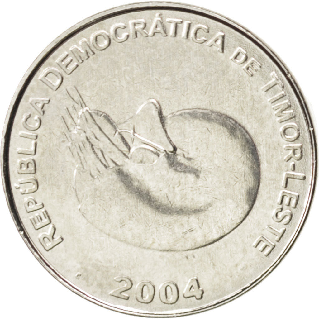 EAST TIMOR, Centavo, 2004, Lisbon, KM #1, MS(63), Nickel Clad Steel, 17, 3.12