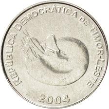 EAST TIMOR, Centavo, 2004, Lisbon, KM #1, MS(63), Nickel Clad Steel, 17, 3.12