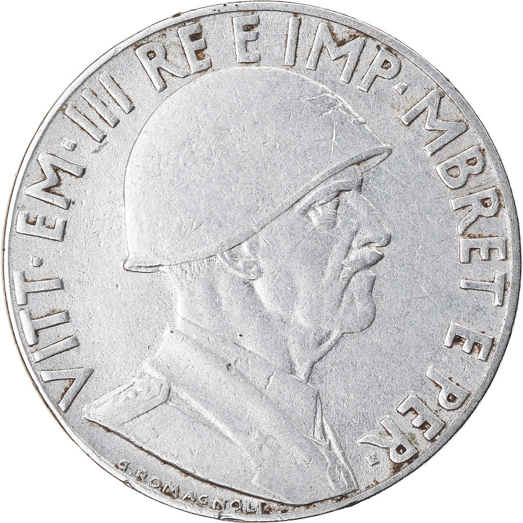 Moeda, Albânia, Vittorio Emanuele III, 0.20 Lek, 1939, Rome, EF(40-45), Aço