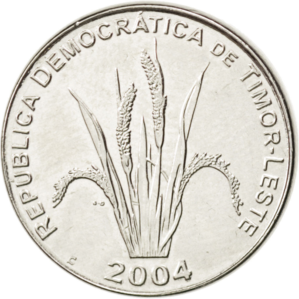 EAST TIMOR, 5 Centavos, 2004, Lisbon, KM #2, MS(63), Nickel Clad Steel, 18.75,..