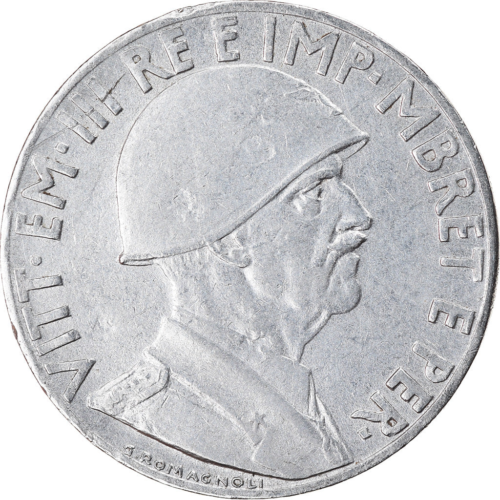 Moneta, Albania, Vittorio Emanuele III, 0.20 Lek, 1939, Rome, BB, Acciaio