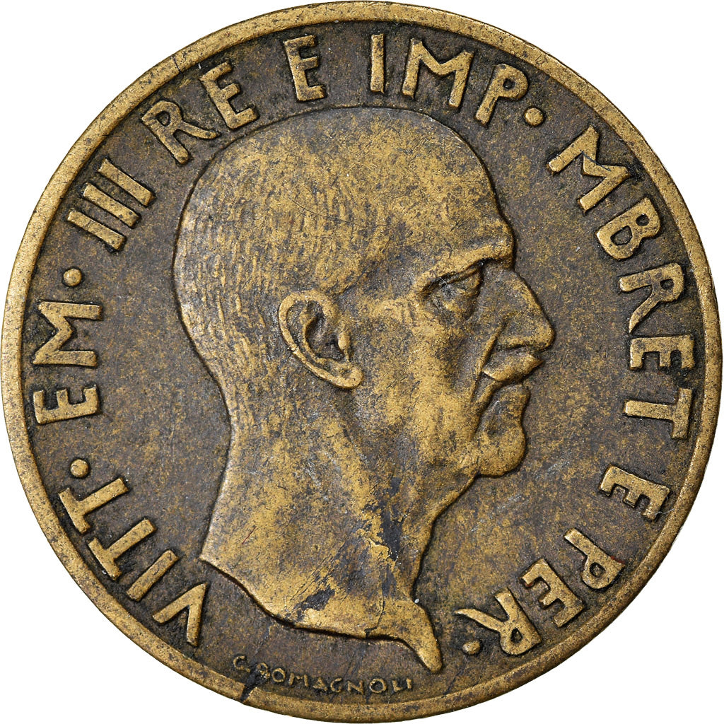 Moneta, Albania, Vittorio Emanuele III, 0.05 Lek, 1940, Rome, BB