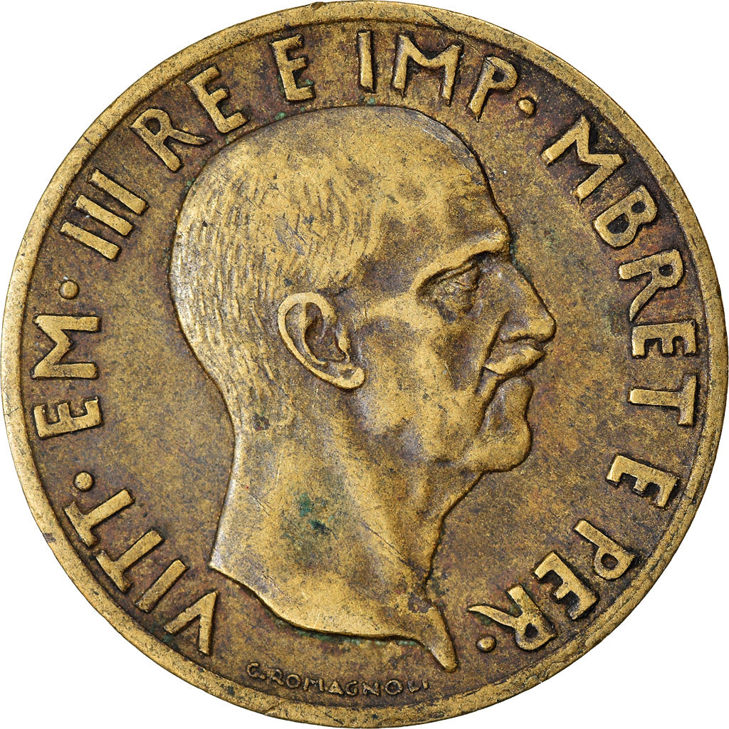 Moneta, Albania, Vittorio Emanuele III, 0.05 Lek, 1940, Rome, BB