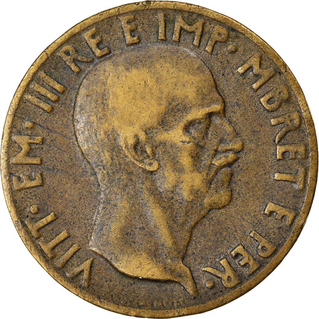 Moneta, Albania, Vittorio Emanuele III, 0.05 Lek, 1940, Rome, BB