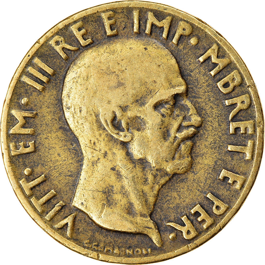Moneta, Albania, Vittorio Emanuele III, 0.05 Lek, 1940, Rome, BB