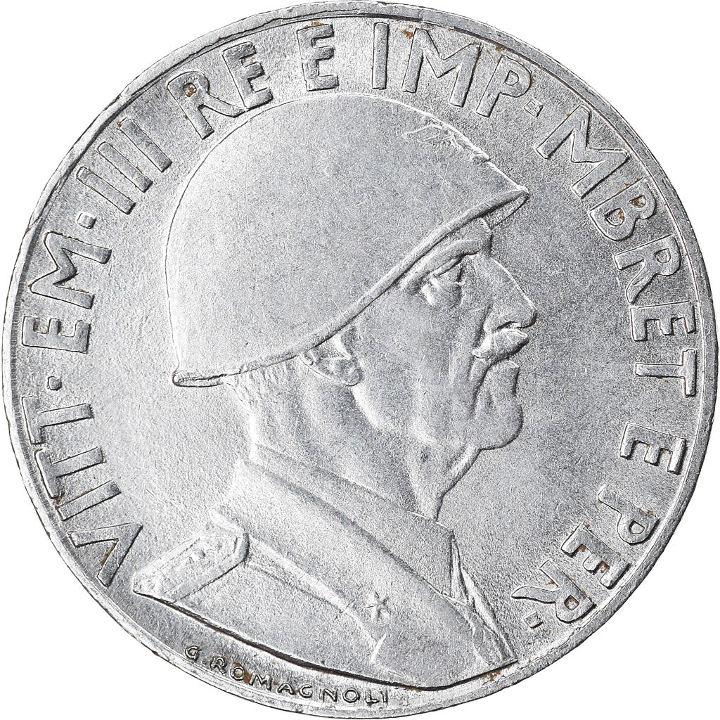 Coin, Albania, Vittorio Emanuele III, 0.20 Lek, 1941, Rome, EF(40-45), Stainless