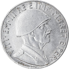 Coin, Albania, Vittorio Emanuele III, 0.20 Lek, 1941, Rome, EF(40-45), Stainless