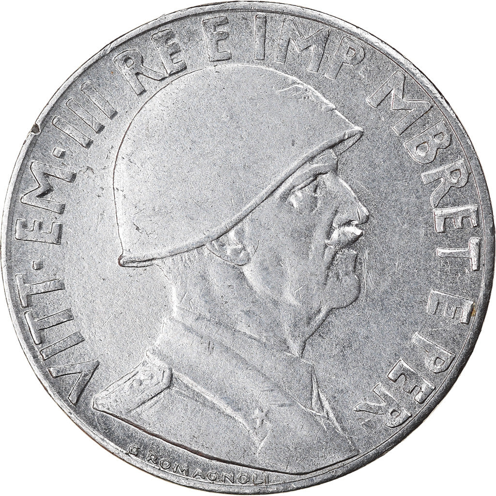 Coin, Albania, Vittorio Emanuele III, 0.20 Lek, 1941, Rome, EF(40-45), Stainless