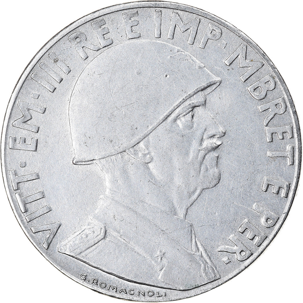 Moneta, Albania, Vittorio Emanuele III, 0.20 Lek, 1941, Rome, EF(40-45), Stal