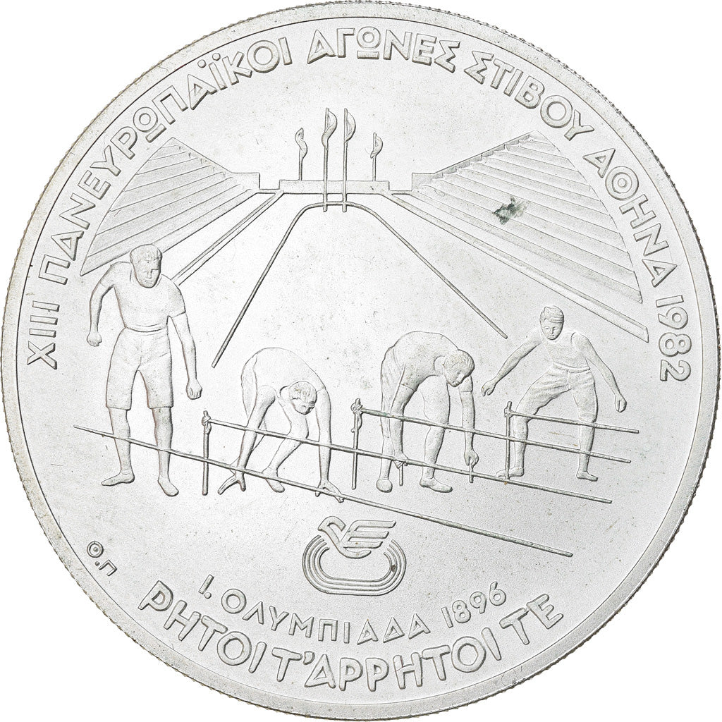 Münze, Griechenland, 500 Drachmai, 1982, UNZ+, Silber, KM:139