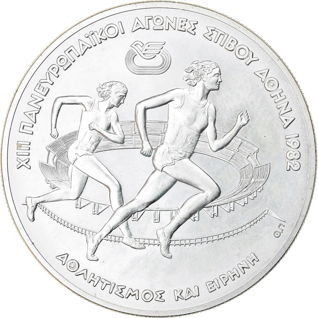 Münze, Griechenland, 500 Drachmai, 1982, UNZ+, Silber, KM:140