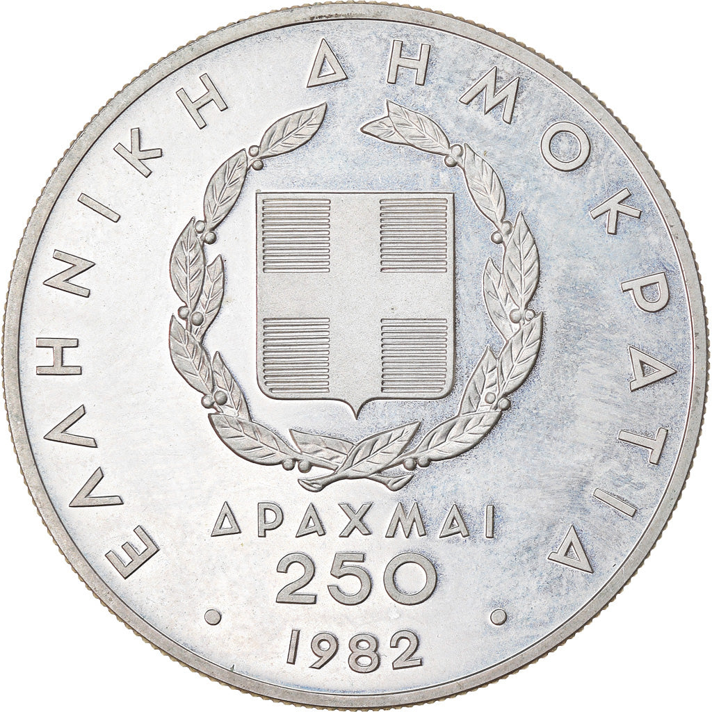 Monnaie, Grèce, 250 Drachmai, 1982, SUP, Argent, KM:137