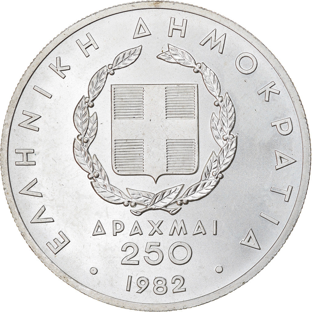 Monnaie, Grèce, 250 Drachmai, 1982, SUP, Argent, KM:137