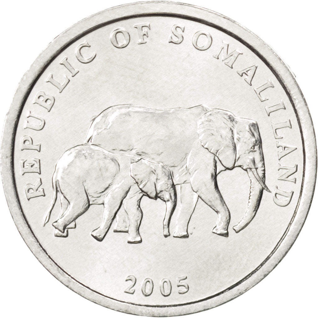 Somaliland, 5 Shillings, 2005, KM #19, MS(63), Aluminium, 22, 1.13