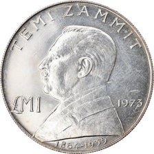 Moneta, Malta, Pound, 1973, MS(60-62), Srebro, KM:19