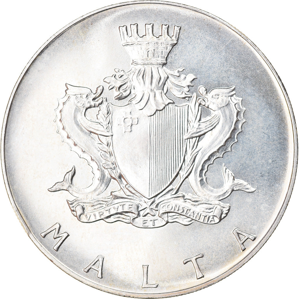 Münze, Malta, 2 Pounds, 1973, VZ+, Silber, KM:20