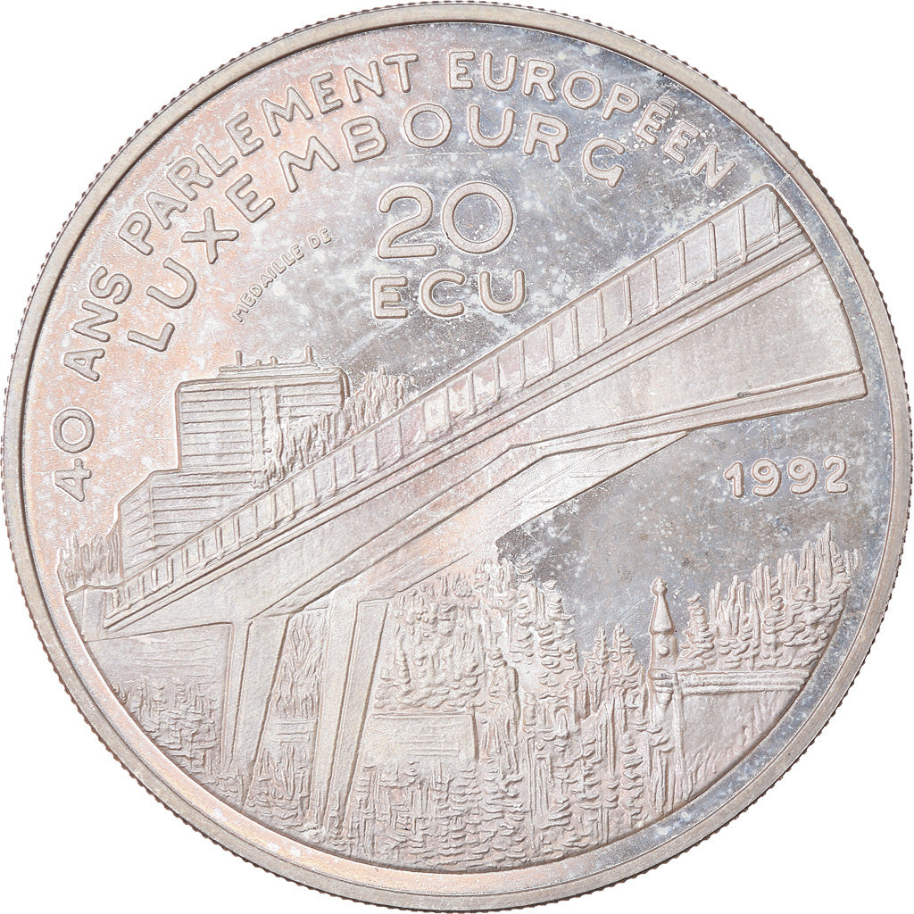 Coin, Luxembourg, Joseph II, 20 ECU, 1992, Chi, MS(60-62), Silver, KM:22