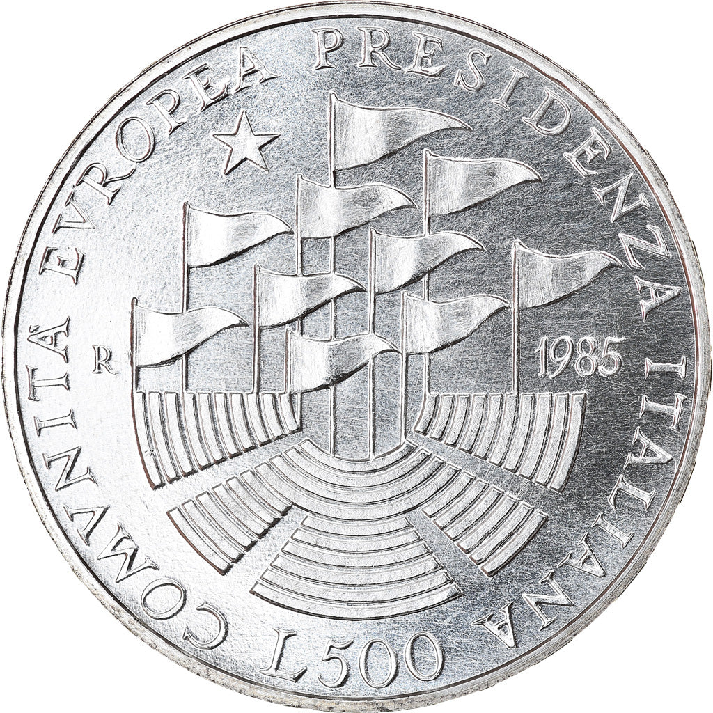 Moneta, Italia, 500 Lire, 1985, Rome, FDC, Argento, KM:115