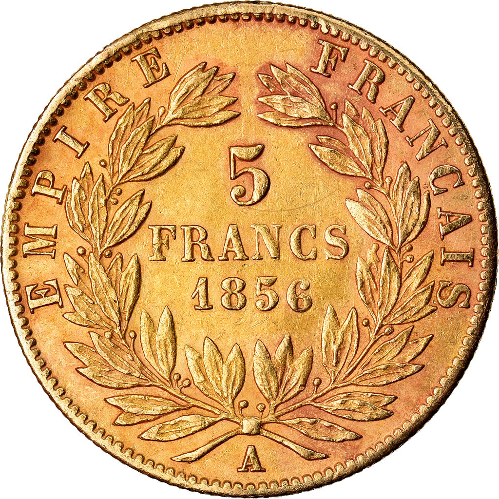 Monnaie, France, Napoleon III, Napoléon III, 5 Francs, 1856, Paris, TTB, Or