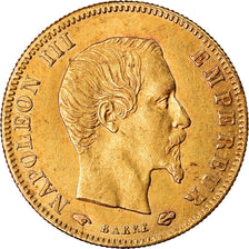 Moneta, Francia, Napoleon III, 5 Francs, 1857, Paris, BB, Oro, KM:787.1