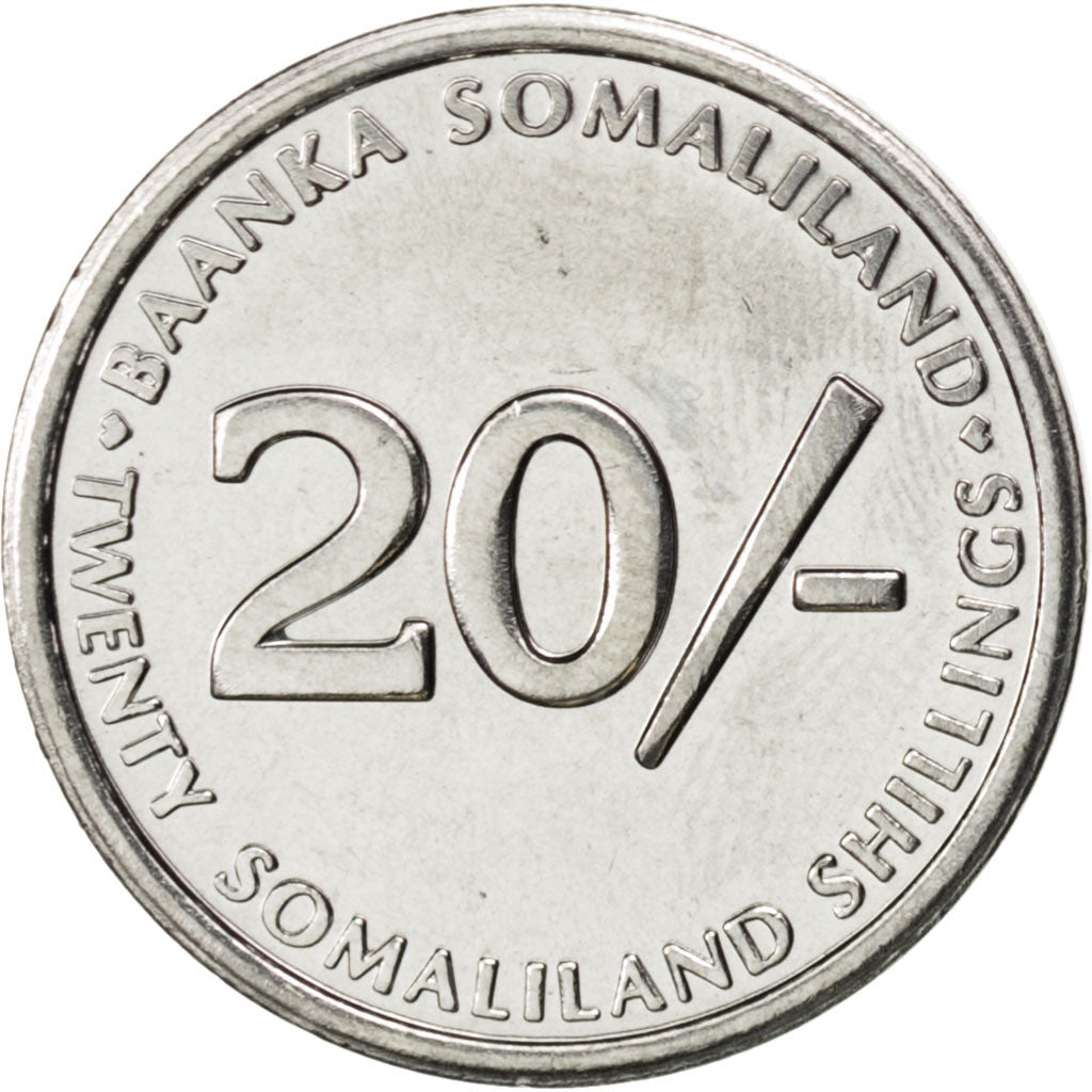 Somaliland, 20 Shillings 2002, KM 6