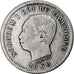 Moneta, Cambogia, 50 Centimes, 1860, MB+, Argento, KM:M5