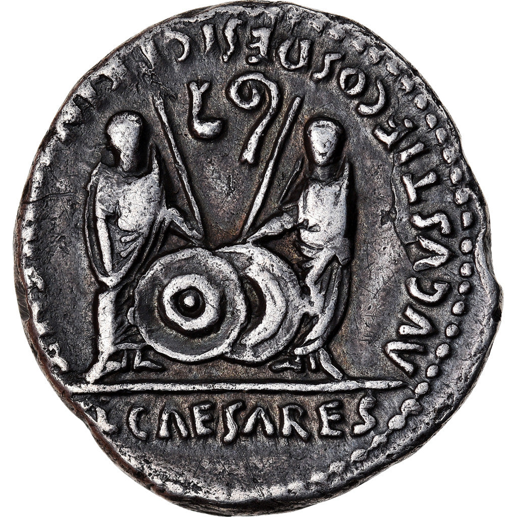Münze, Augustus, Denarius, Lyon - Lugdunum, VZ+, Silber, RIC:207