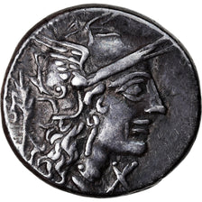 Moneta, Papiria, Denarius, Rome, BB+, Argento, Crawford:276/1