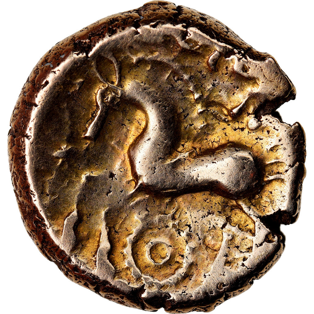 Monnaie, Rèmes, Statère, TTB+, Or, Delestrée:592
