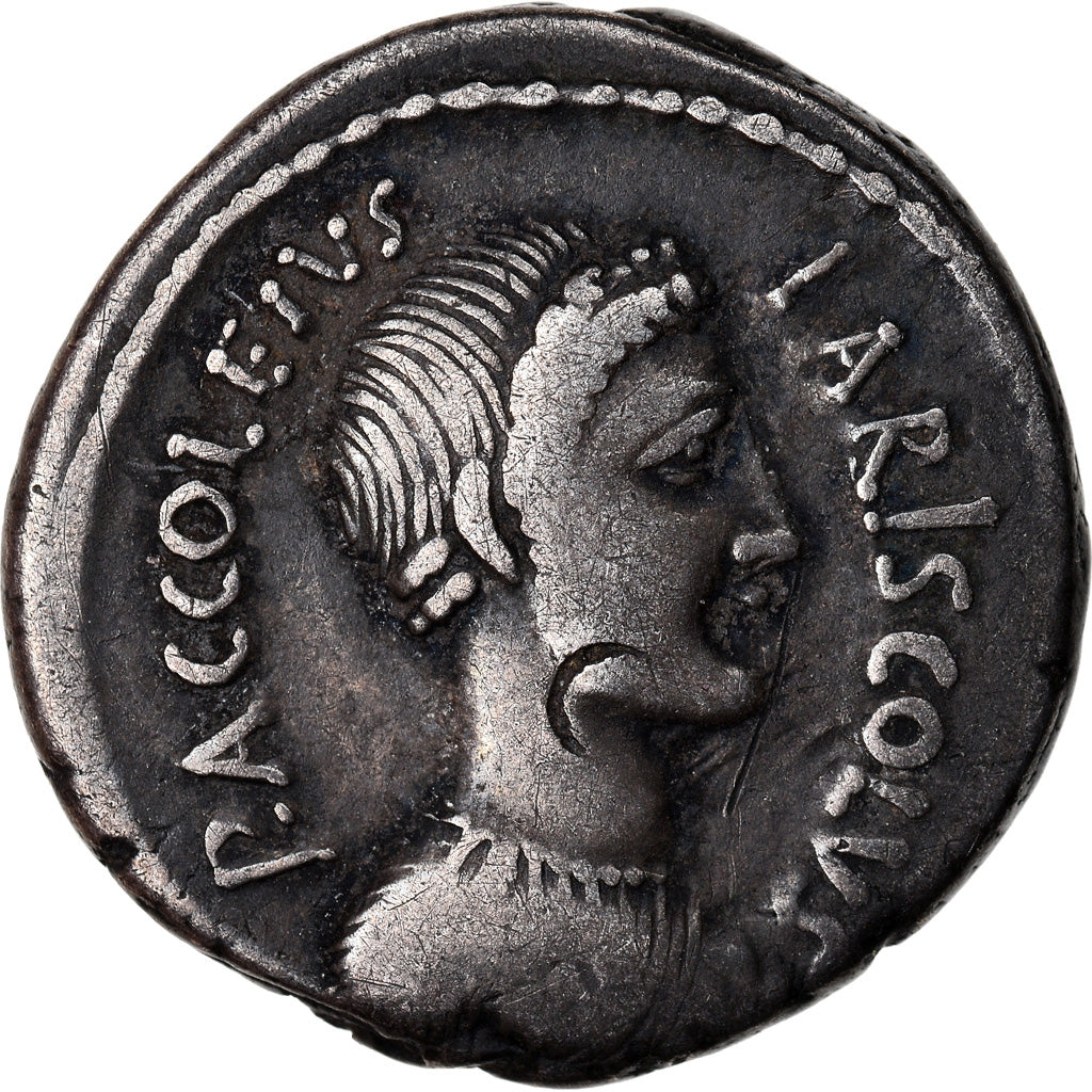 Monnaie, Accoleia, Denier, 43 BC, Rome, TTB+, Argent, Crawford:486/1