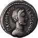 Moneta, Accoleia, Denarius, 43 BC, Rome, BB+, Argento, Crawford:486/1
