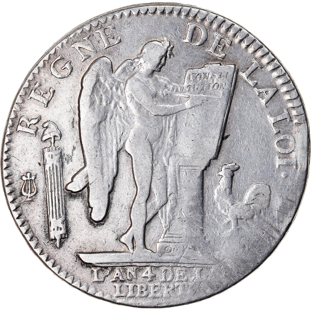 Moeda, França, Louis XVI, Écu de 6 livres françois, ECU, 6 Livres, 1792