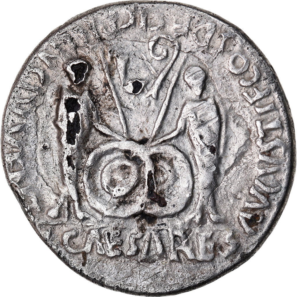 Münze, Augustus, Denarius, Lyon - Lugdunum, Fourrée, S, Silber, RIC:207