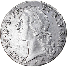 Moneta, Francia, Louis XV, Ecu, 1763, Orléans, MB+, Argento, KM:523.18
