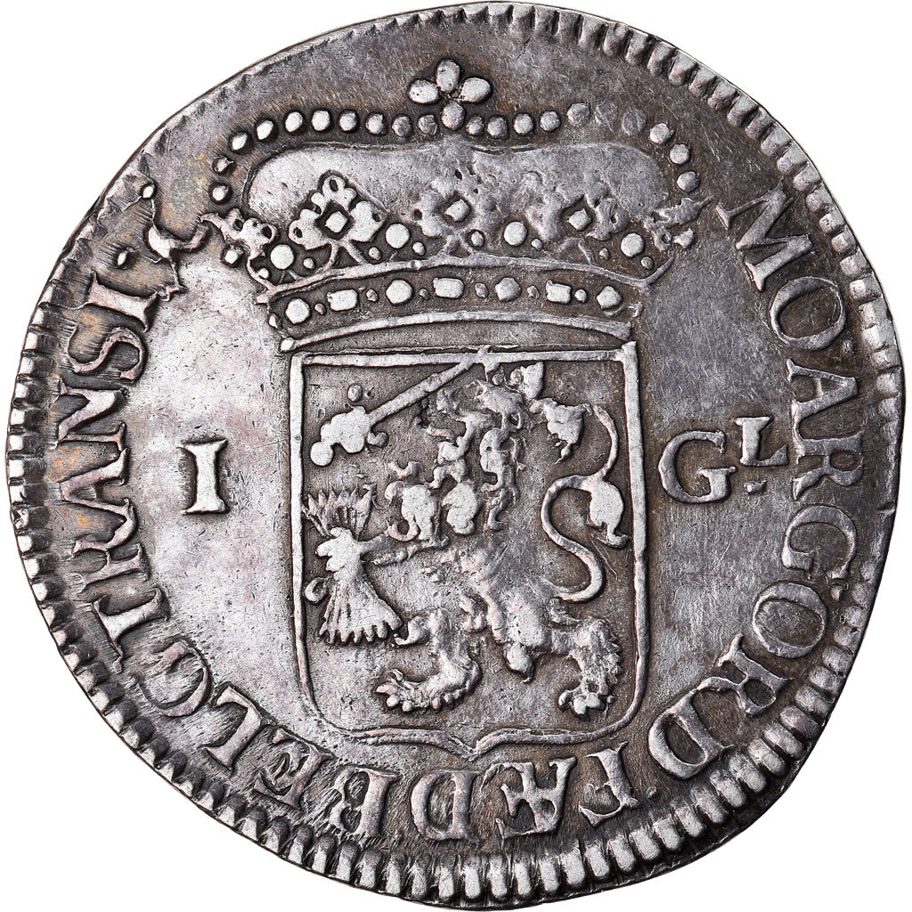Münze, Niederlande, HOLLAND, Gulden, 20 Stuiver, 1735, SS+, Silber, KM:73