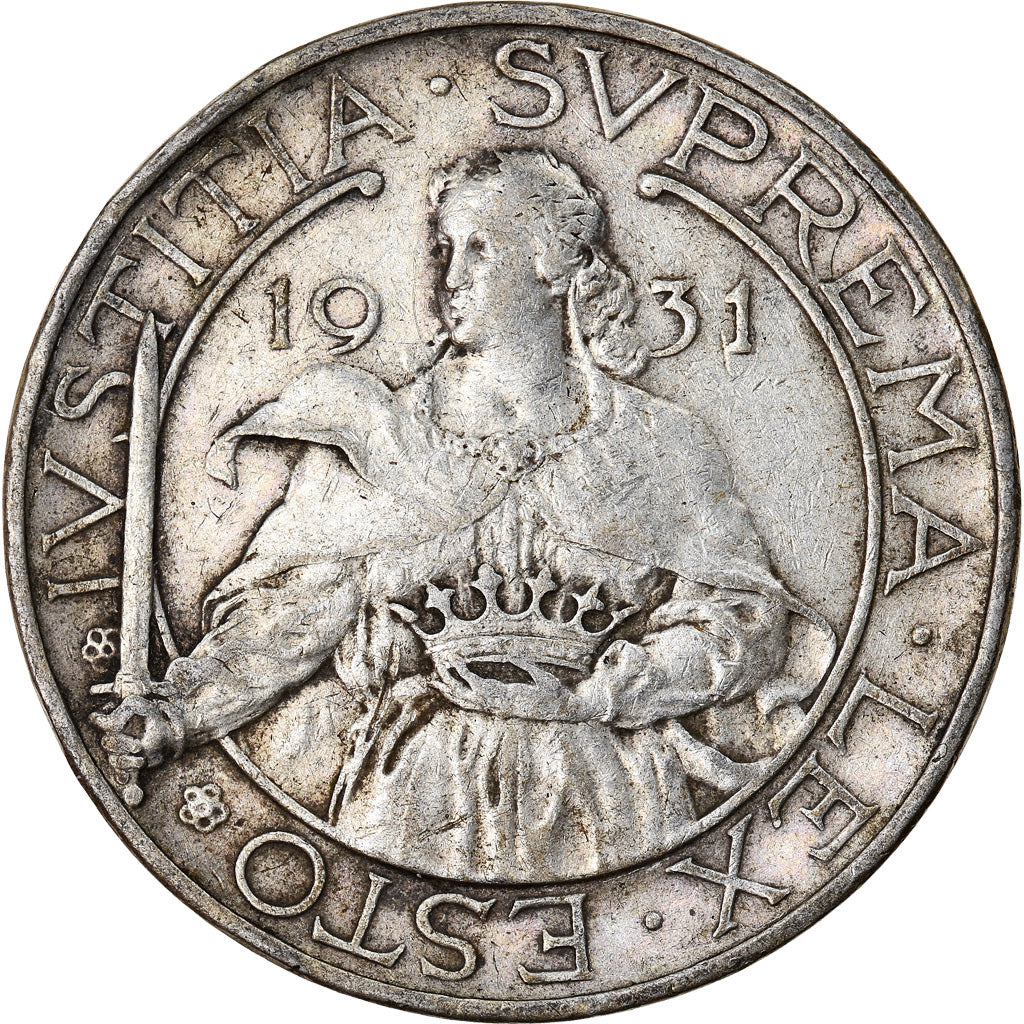 Moneta, San Marino, 10 Lire, 1931, Rome, BB, Argento, KM:10