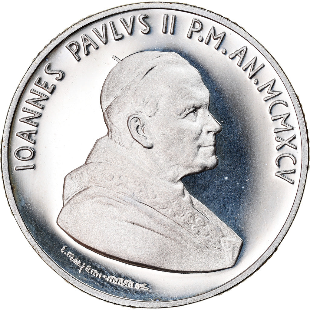 Moneta, CITTÀ DEL VATICANO, John Paul II, 10000 Lire, 1995, Roma, FDC, Argento