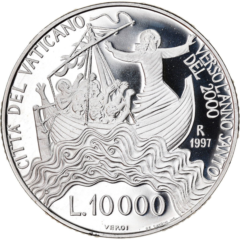 Moneta, PAŃSTWO WATYKAŃSKIE, John Paul II, 10000 Lire, 1997, Roma, MS(65-70)