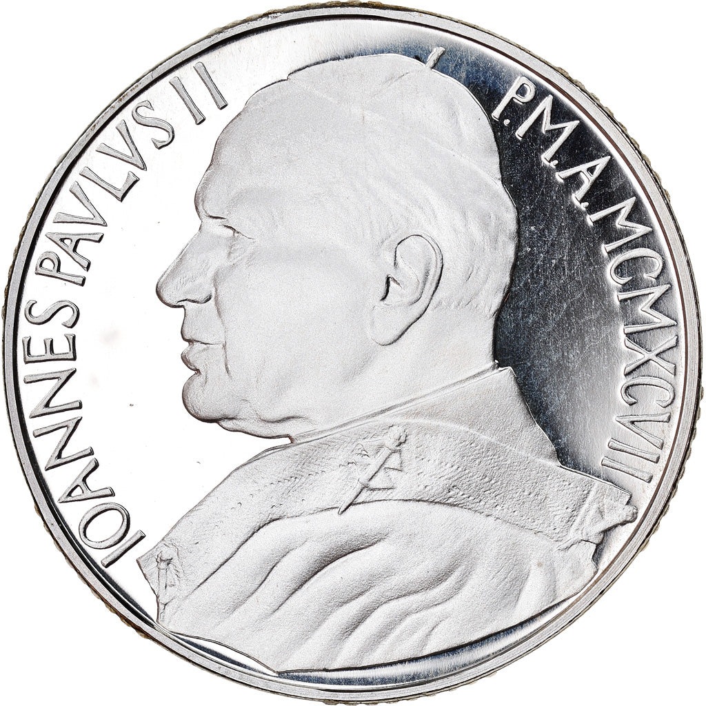 Moneta, CITTÀ DEL VATICANO, John Paul II, 10000 Lire, 1997, Roma, FDC, Argento