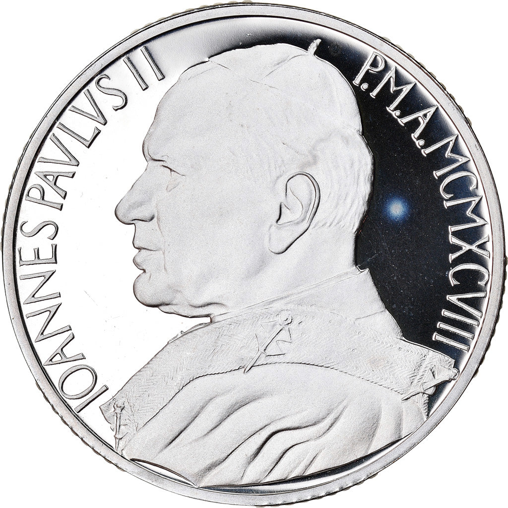 Moneta, CITTÀ DEL VATICANO, John Paul II, 10000 Lire, 1998, Roma, FDC, Argento