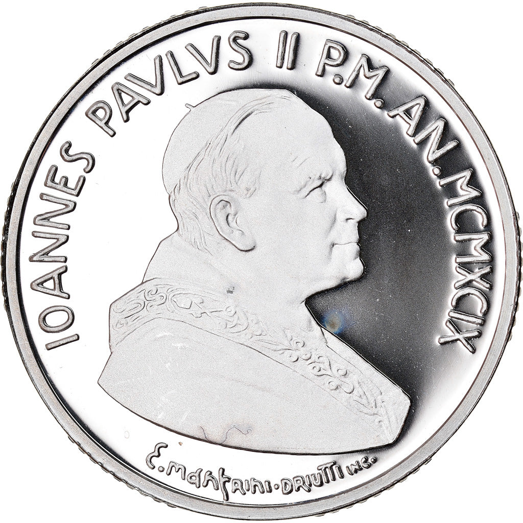 Coin, VATICAN CITY, John Paul II, 10000 Lire, 1999, Rome, MS(65-70), Silver