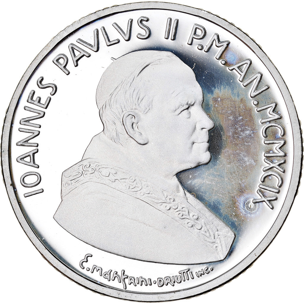 Moneta, CITTÀ DEL VATICANO, John Paul II, 10000 Lire, 1999, Rome, FDC, Argento