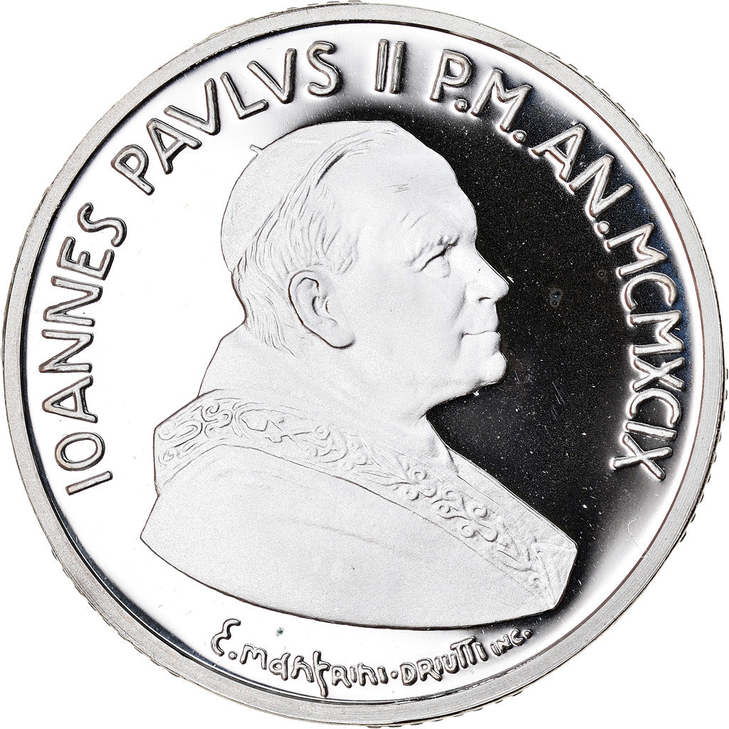 Coin, VATICAN CITY, John Paul II, 10000 Lire, 1999, Rome, MS(65-70), Silver