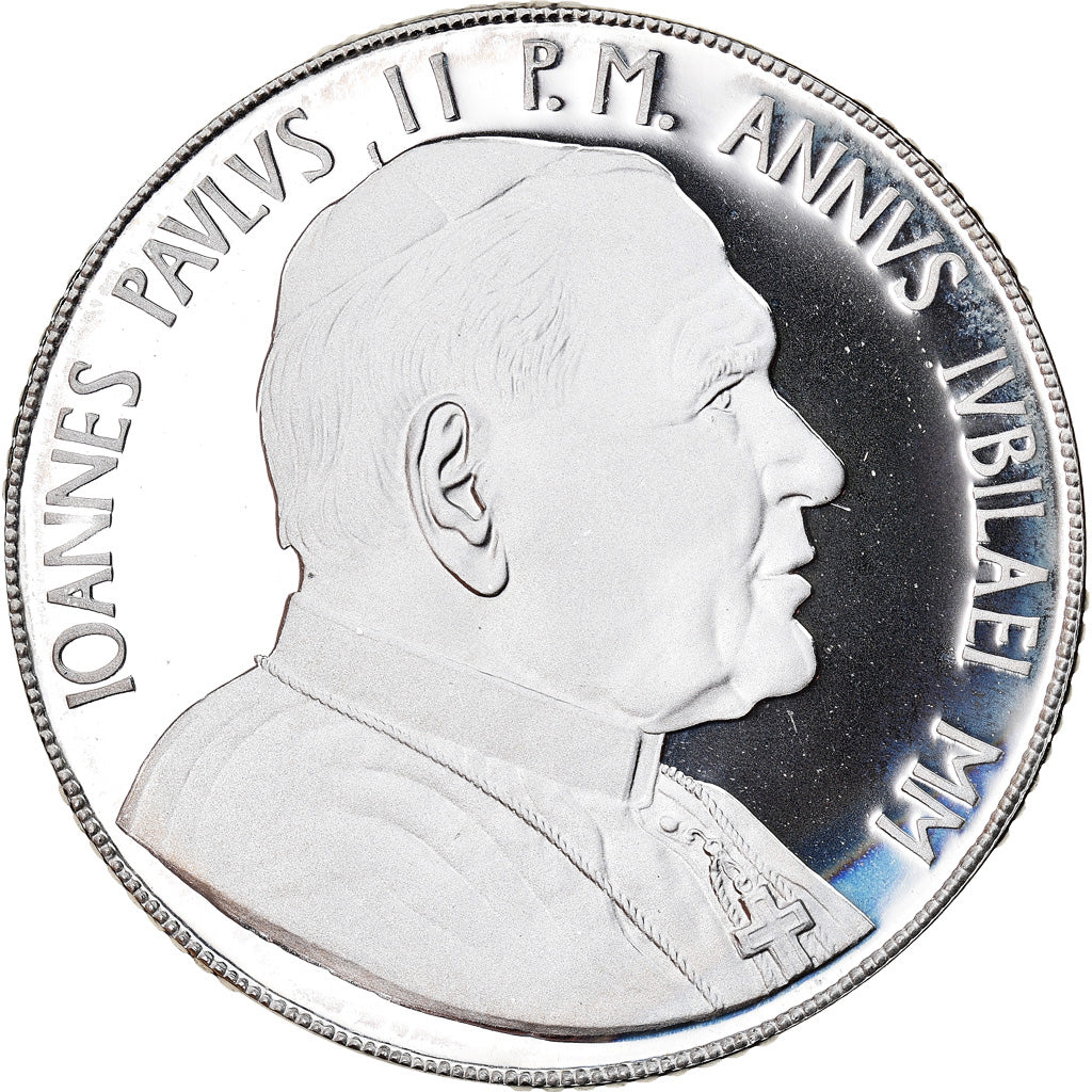 Coin, VATICAN CITY, John Paul II, 10000 Lire, 2000, Roma, MS(65-70), Silver